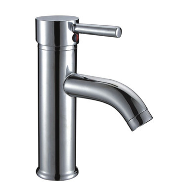 Home Wash Hand Chrome Basin Single Hole Tap Faucets , Contemporary Lever Lavatory Faucet supplier