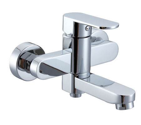 Wall Mounted 1 Handle Ceramic Cartridge Shower Mixer Taps For Bath