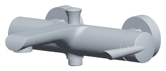 Modern Wall Mounted Bathtub Sink Mixer Taps With Ceramic Cartridge