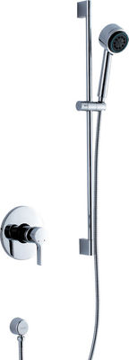 Single Handle Bathroom Wall Mounted Shower 2 Hole Mixer Taps , Ceramic Cartridge Faucet