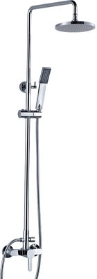 Double Holes Single Lever Brass Bath Shower Mixer Taps , Modern Waterfall Bath Faucet