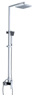 Double Hole Brass Bath Shower Mixer Taps With Single Lever For Shower Bath Installation