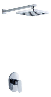 Concealed Chrome Bathroom Wall Mounted Shower Mixer Taps , Single Handle Bath Faucet