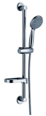 Three Sprays Contemporary Bathroom Showers , Bathroom Shower Mixer Taps With ABS Soap Holder