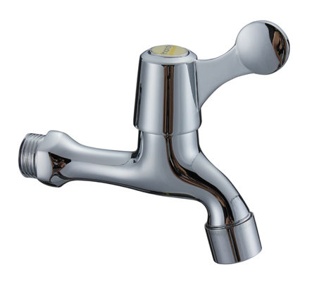 High Purity Brass Washer Taps / Connected For Washing Machine , Mop Pool
