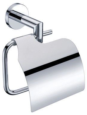 Bathroom Toilet Wall Mounted Tissue Paper Towel Holder , Brass Cover