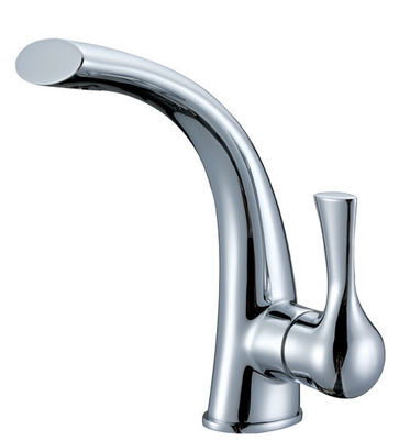 Polished Brass Single Lever Kitchen Tap Faucet Mixer With One Handle