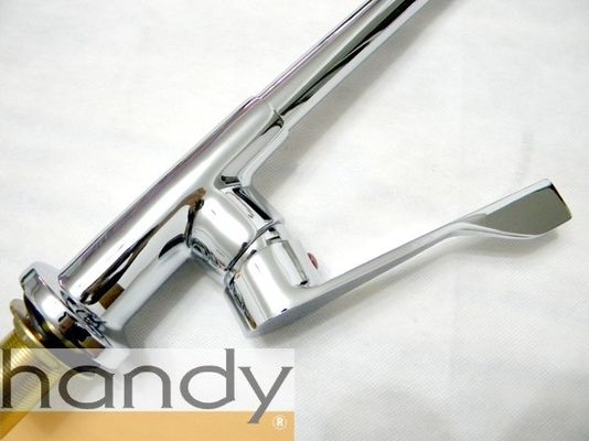 Pull Out Spray Sink Single Lever Mixer Taps / Brass Tall Kitchen Tap Faucet
