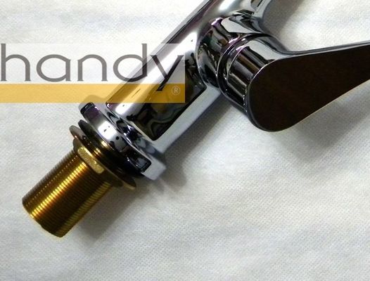 Pull Out Spray Sink Single Lever Mixer Taps / Brass Tall Kitchen Tap Faucet