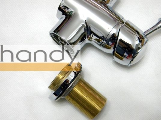 Contemporary One Handle Kitchen Tap Faucet Ceramic Cartridge Deck Mounted