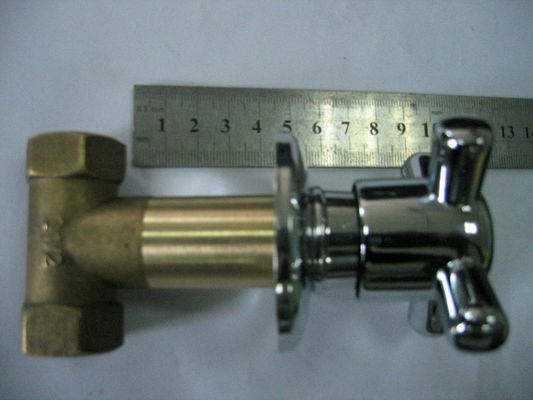 Brass Single Hole Angle Valve With Cross Handle Rotary Switch