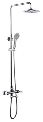 Rotated Handle Brass Bath Shower Mixer Faucet / Taps With Automatic Mix Cartridge