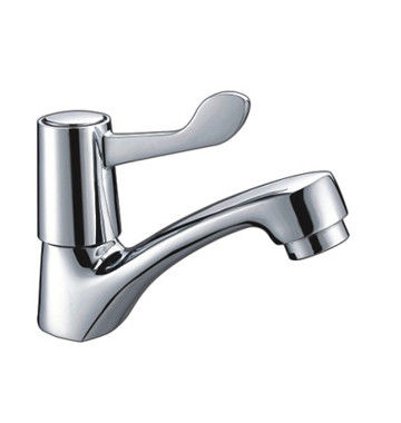 Deck Mount Brass Single Cold Basin Tap Faucets With One Handle For Ø22mm - Ø30mm Sink Hole