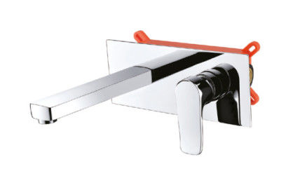 Wall - Mounted One Handle  Basin Tap Faucets Mixer With Safe Plastic Box Protecting