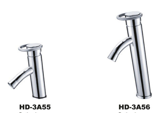 Circular Handle Basin Tap Faucets , H59 brass gravity casting body low water pressure