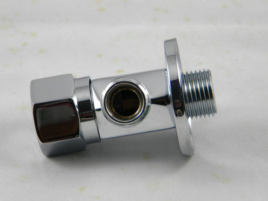 Single Hole Rotary Switch Brass Angle Valves , Wall-Mounted Angle Valve