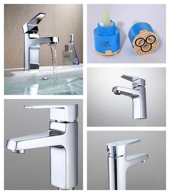 Electro plating Passed Basin Tap Faucets With Ceramic Cartridge