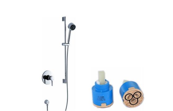 Single Lever Wall Mounted Shower Mixer Taps , Home Bathroom Faucet