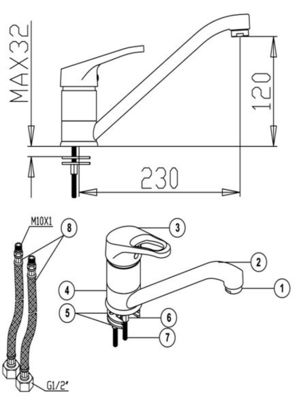 Customized Color Kitchen Tap Faucets Made of Low - Lead H59 Brass