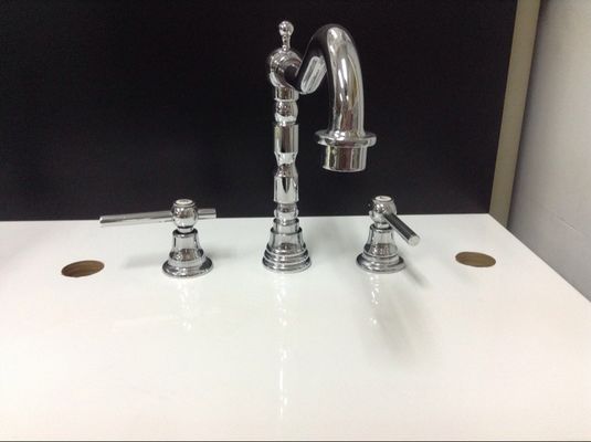 Three Holes Installation Kitchen Tap Faucets Made of Low - Lead Brass
