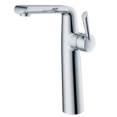 Cloakroom Deck Mounted Brass Tall Basin Tap Faucets With Automatic Mix Cartridge