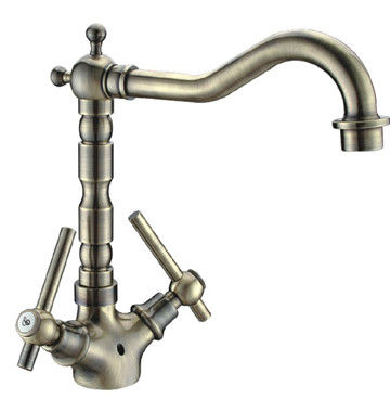 Europe Type Antique Bronze Plated Kitchen Tap Faucet With 2 Handle