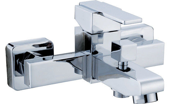 Contemporary Brass Two Hole Bathtub Mixer Taps For Bathroom Faucet