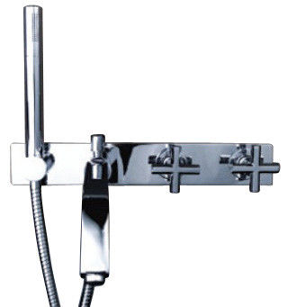 Low Pressure Concealed Wall Mounted Shower Mixer Taps With 2 Cross Handle , Shower Mixer
