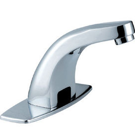 China Single Hole Water-Saving Automatic Sensor Faucet , Hands Free Bathroom Basin Tapson sales