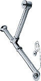 Chrome Plated Low Pressure Brass Bath Brass Pop Up Waste For Bathtub Waste Drain
